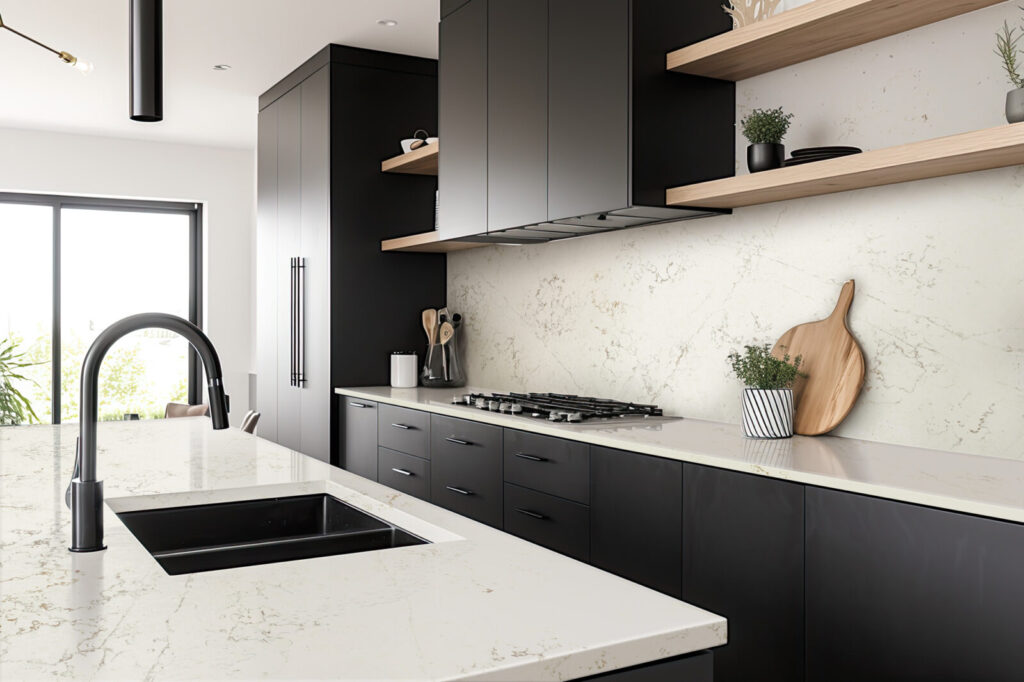 Tivoli BQ8705 Kitchen Countertop Backsplash W Forum Quartz
